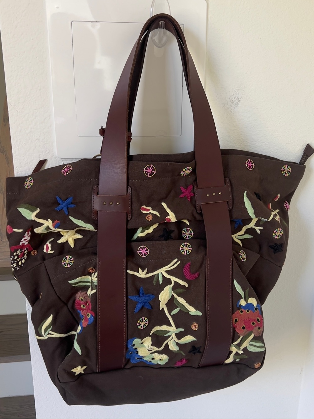 Free People The Falls x We The Free Long Weekend Bag in Olive Green NWT - Picture 4 of 8
